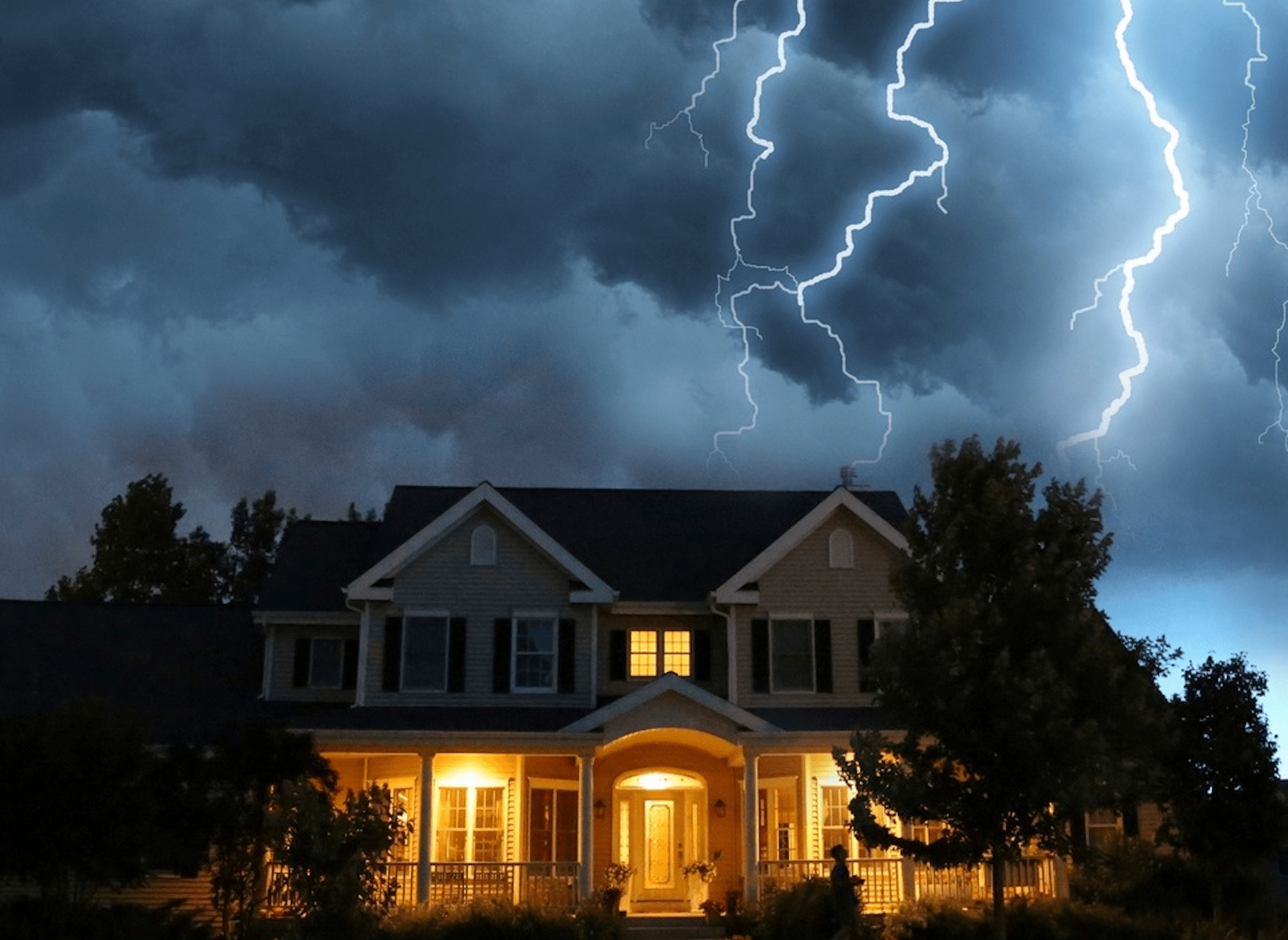 Dark atmospheric storm clouds